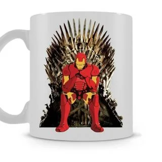 Iron Man On Iron Throne Coffee Mug